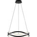 Curvo LED 20 inch Black Ring Pendant Ceiling Light