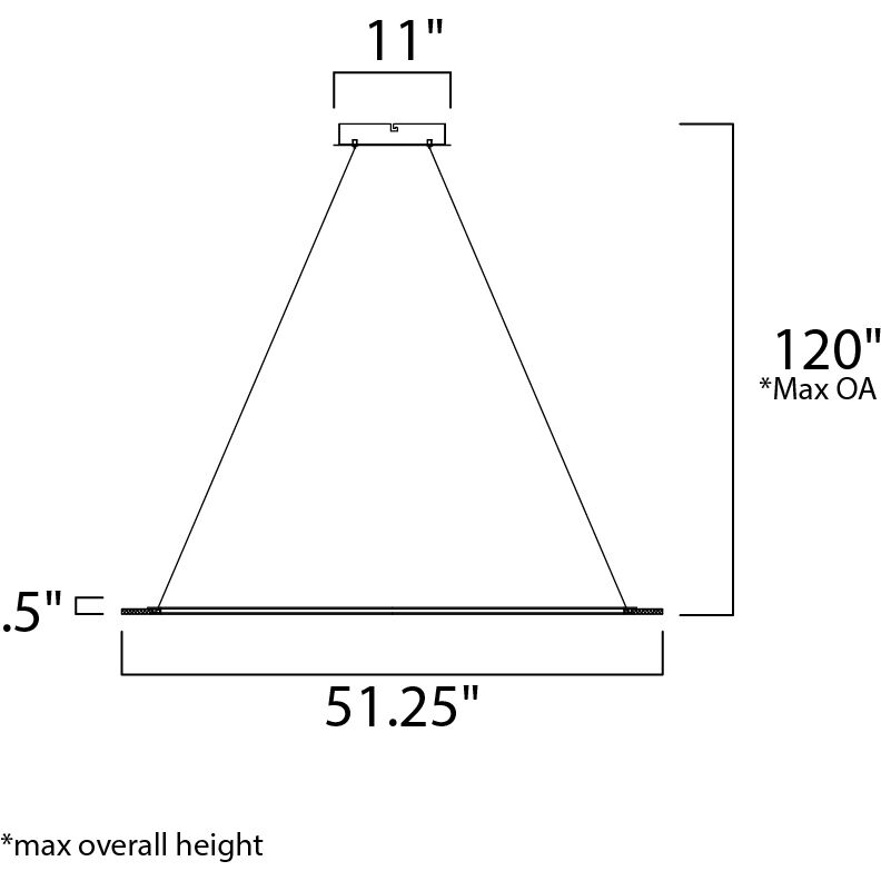 Saturn II LED LED 51.25 inch Matte Silver Entry Foyer Pendant Ceiling Light