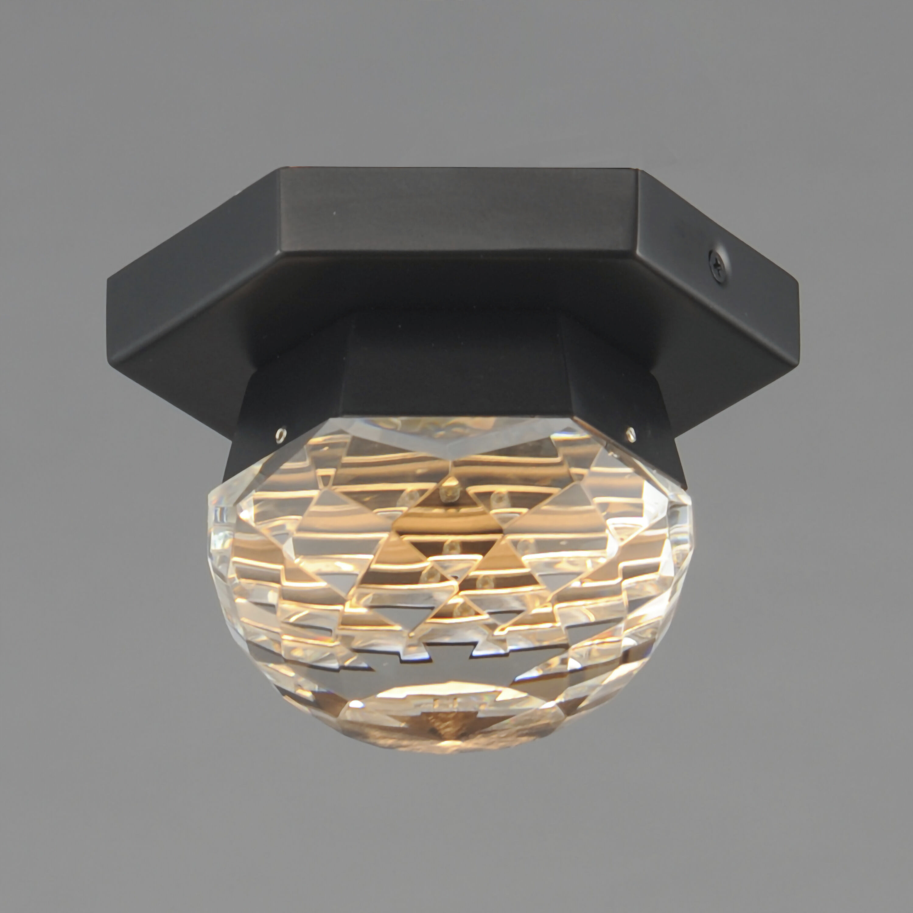 Allumettes LED 5 inch Black Flush Mount Ceiling Light