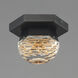 Allumettes LED 5 inch Black Flush Mount Ceiling Light