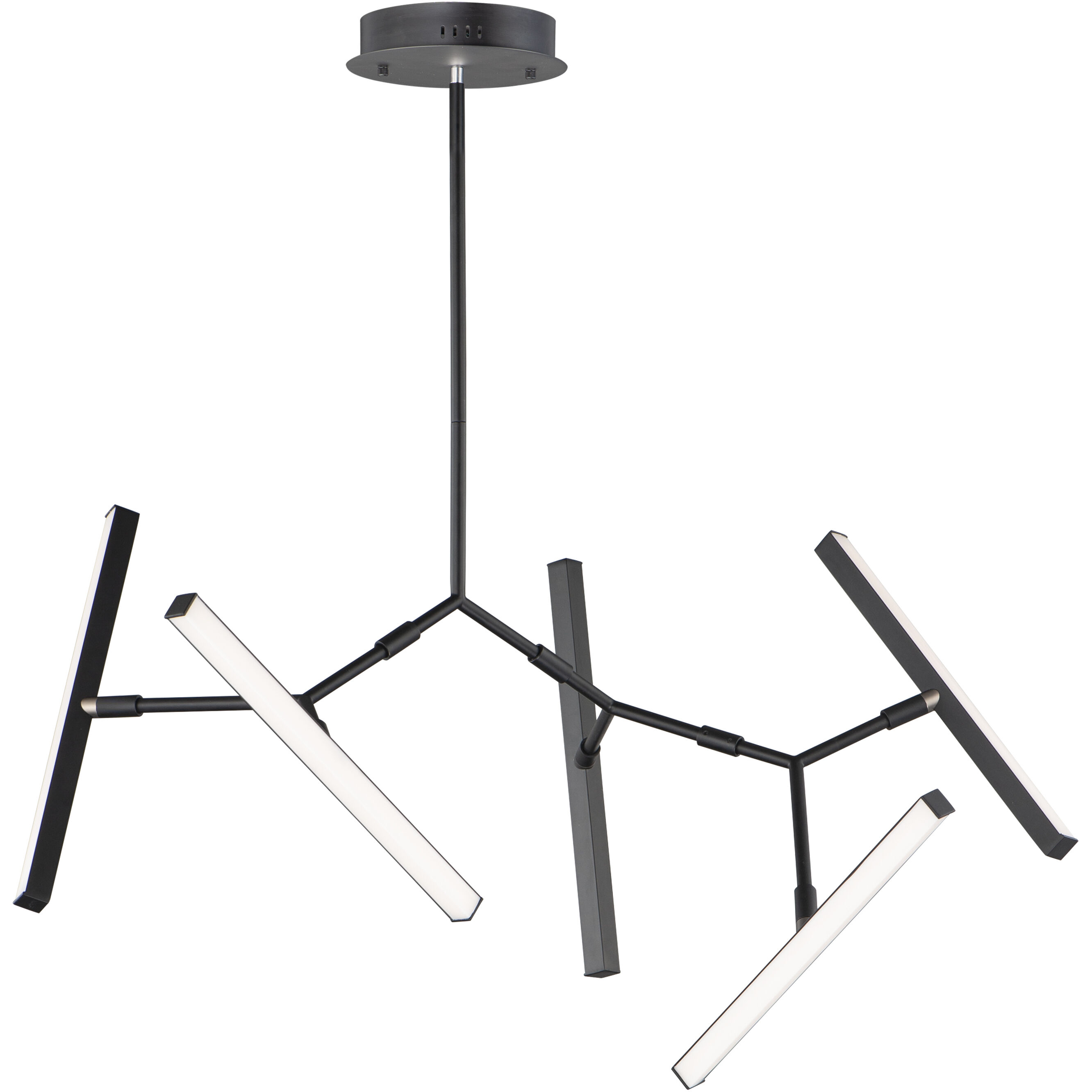 Robotica LED 26.5 inch Black Multi-Light Pendant Ceiling Light