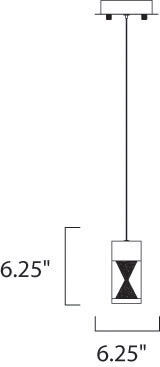 Tyme LED 6.25 inch Polished Chrome Mini Pendant Ceiling Light