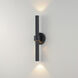 Reveal Outdoor LED 20 inch Black Outdoor Wall Mount