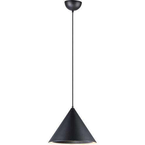 Abyss LED 12.5 inch Black Single Pendant Ceiling Light