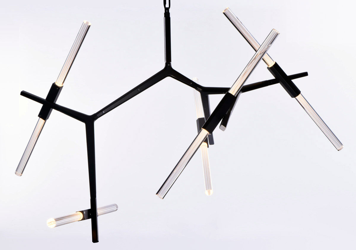 Light Saber LED LED 33.75 inch Gunmetal Mini Chandelier Ceiling Light