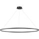 Groove 5CCT LED 72 inch Black Ring Pendant Ceiling Light