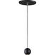 Micro LED 2 inch Black Mini Pendant Ceiling Light