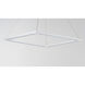 Rotator LED 27.5 inch Matte White Single Pendant Ceiling Light