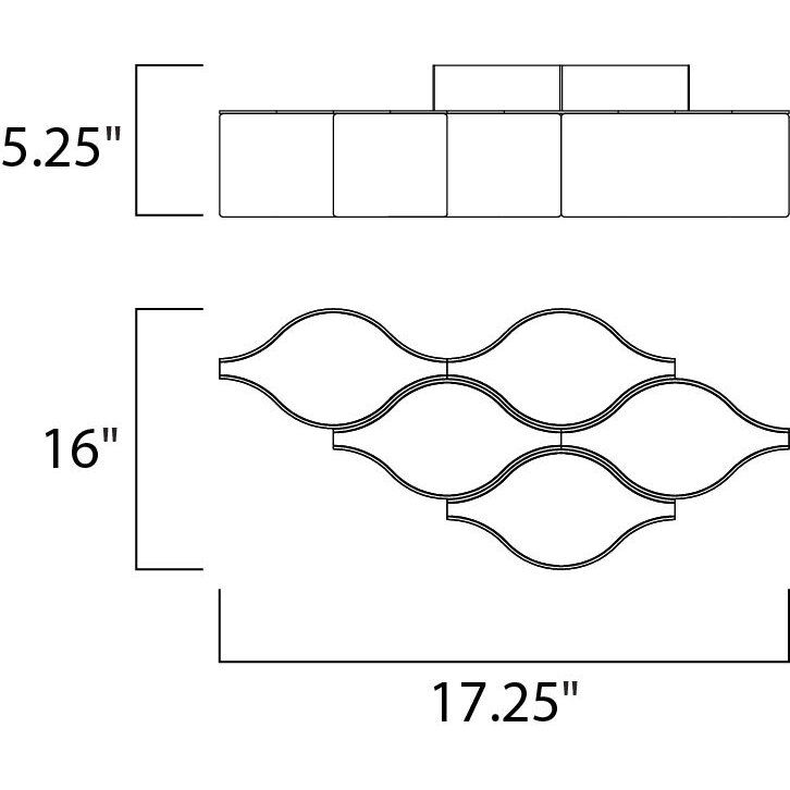 Billow LED LED 16 inch Matte White Wall Sconce Wall Light