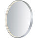 Mirror 27.5 X 27.5 inch Brushed Aluminum LED Mirror