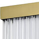 Acropolis LED 14 inch Natural Aged Brass Outdoor Wall Mount