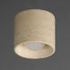 Cava LED 5 inch Travertine Semi-Flush Mount Ceiling Light