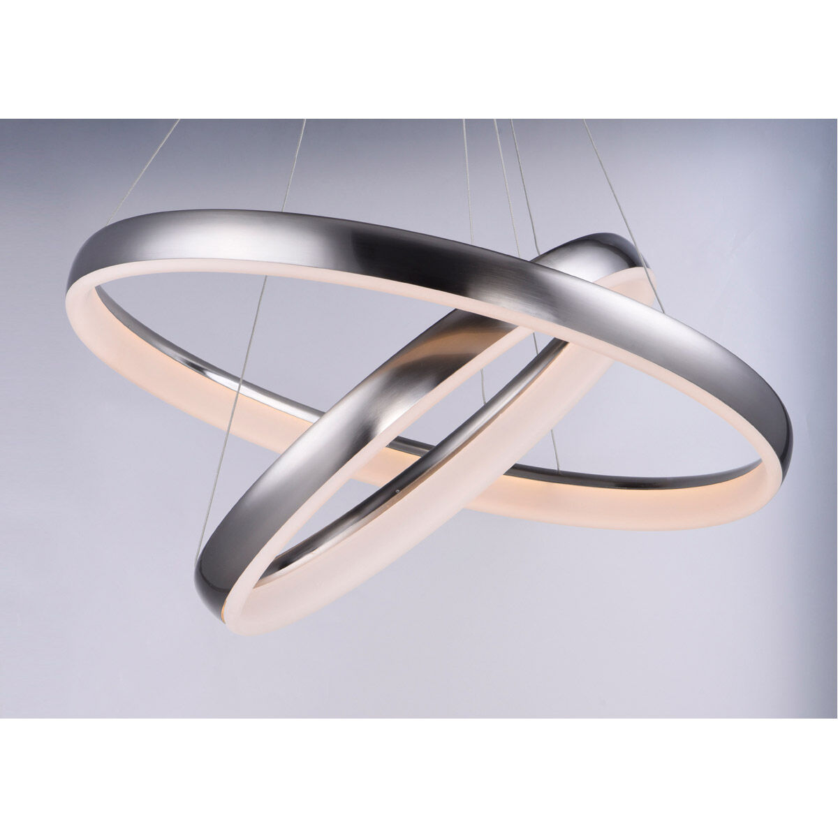 Innertube LED 31.5 inch Satin Nickel Multi-Light Pendant Ceiling Light