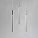 Big Fizz LED 13 inch Polished Chrome Multi-Light Pendant Ceiling Light