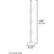 Pirouette 48 inch 40 watt Black Floor Lamp Portable Light