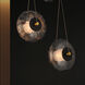 Amulet LED 20.25 inch Black and Natural Aged Brass Multi-Light Pendant Ceiling Light