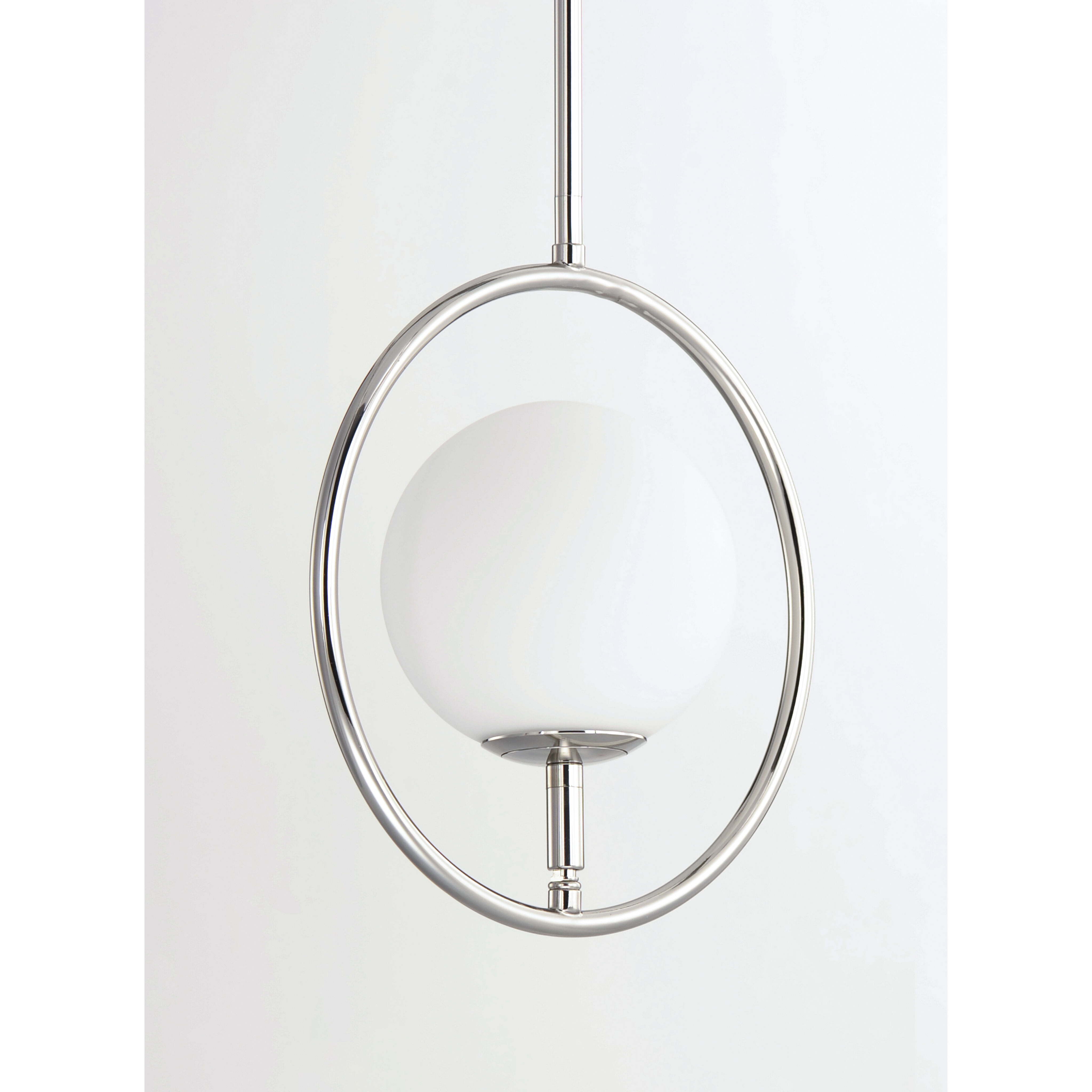 Revolution 1 Light 11 inch Polished Nickel Mini Pendant Ceiling Light