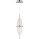 Quasar LED 5.5 inch Polished Chrome Single Pendant Ceiling Light