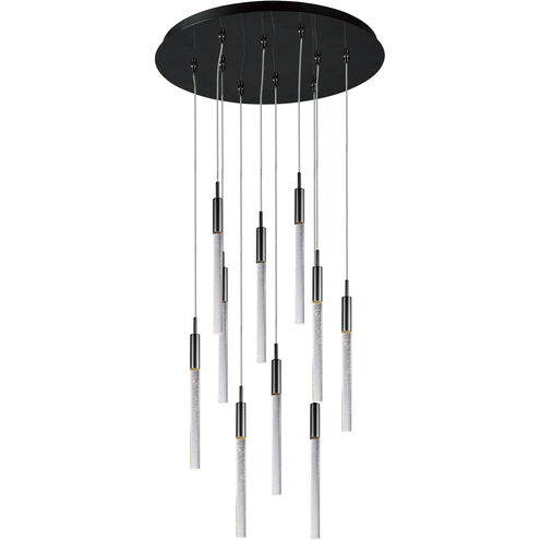 Scepter LED 15.5 inch Black Chrome Multi-Light Pendant Ceiling Light in Bubble