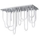 Soleil LED 20 inch Polished Chrome Flush Mount Chandelier Ceiling Light