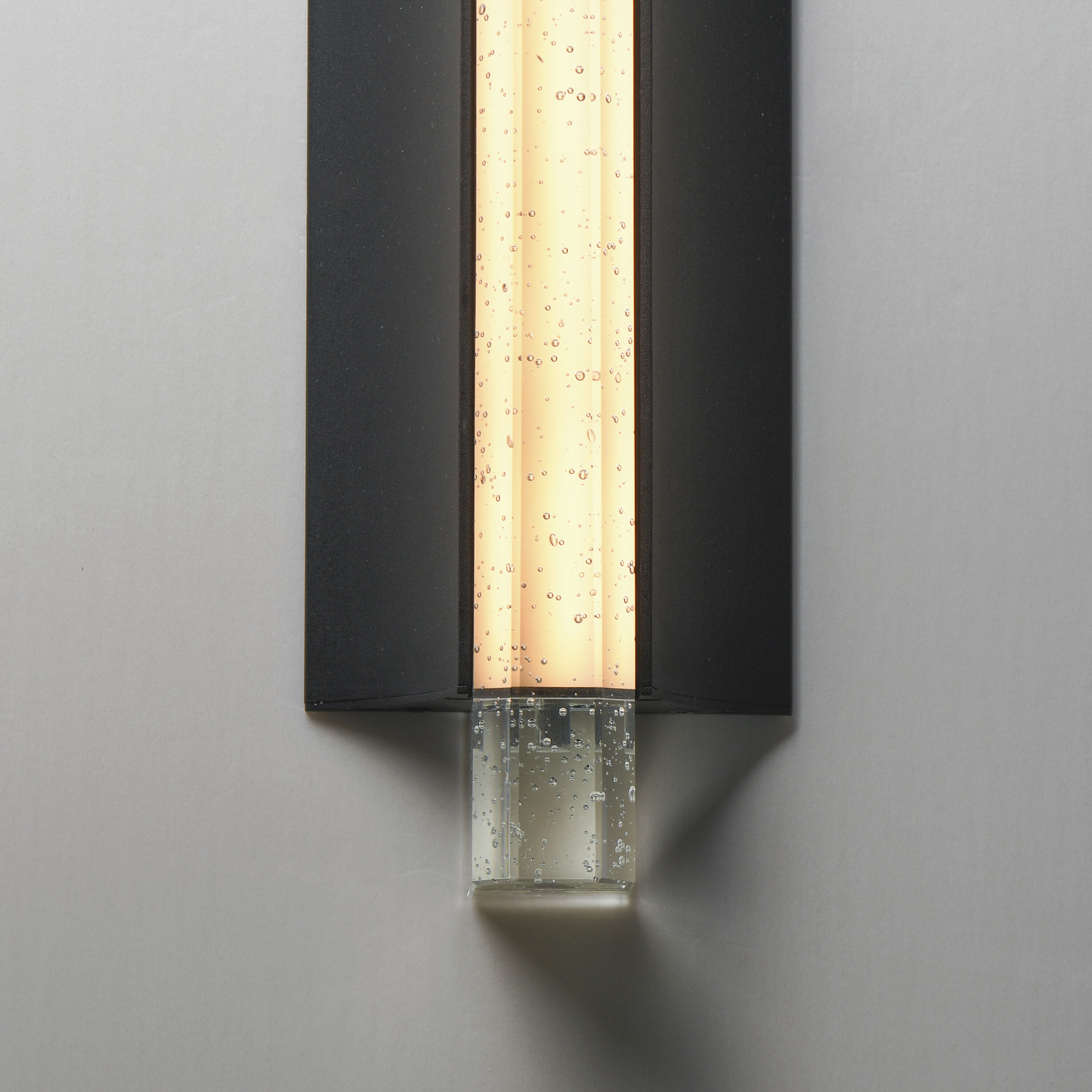 Hyperion LED 5 inch Black ADA Wall Sconce Wall Light in Clear Crystal