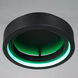 iCorona WiZ LED 17.75 inch Black Flush Mount Ceiling Light