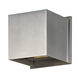 Alumilux Cube LED 4 inch Satin Aluminum ADA Wall Sconce Wall Light