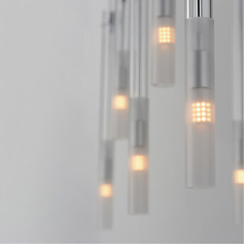 Pipette LED 23.5 inch Polished Chrome Multi-Light Pendant Ceiling Light