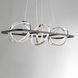 Gyro II LED 40.5 inch Black and Polished Chrome Linear Pendant Ceiling Light