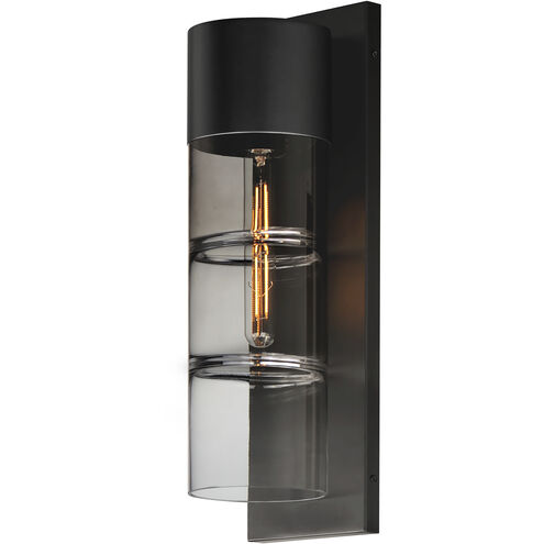 Smokestack LED 20 inch Black Outdoor Wall Mount