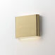 Spartan LED 7.75 inch Natural Aged Brass ADA Wall Sconce Wall Light