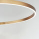 Groove WiZ LED 31.5 inch Gold Single Pendant Ceiling Light