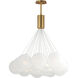 Burst 20 Light 35.25 inch Pendant