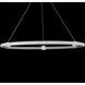 Nodes LED 32 inch Brushed Aluminum Ring Pendant Ceiling Light