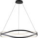 Curvo LED 38.75 inch Black Ring Pendant Ceiling Light