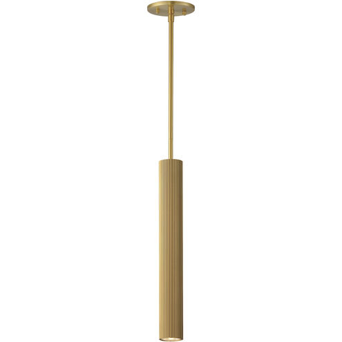 Reeds LED 2.25 inch Gold Single Pendant Ceiling Light