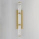 Aragon LED 5 inch White Alabaster and Gold ADA Wall Sconce Wall Light