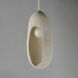 Luna LED 8.25 inch Chaulk White Single Pendant Ceiling Light