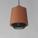 Phoenix LED 9 inch Brick/Black Single Pendant Ceiling Light in Brick and Black