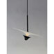 Radar LED 16.5 inch White and Black Single Pendant Ceiling Light