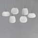 Puffs LED 11.8 inch White Multi-Light Pendant Ceiling Light