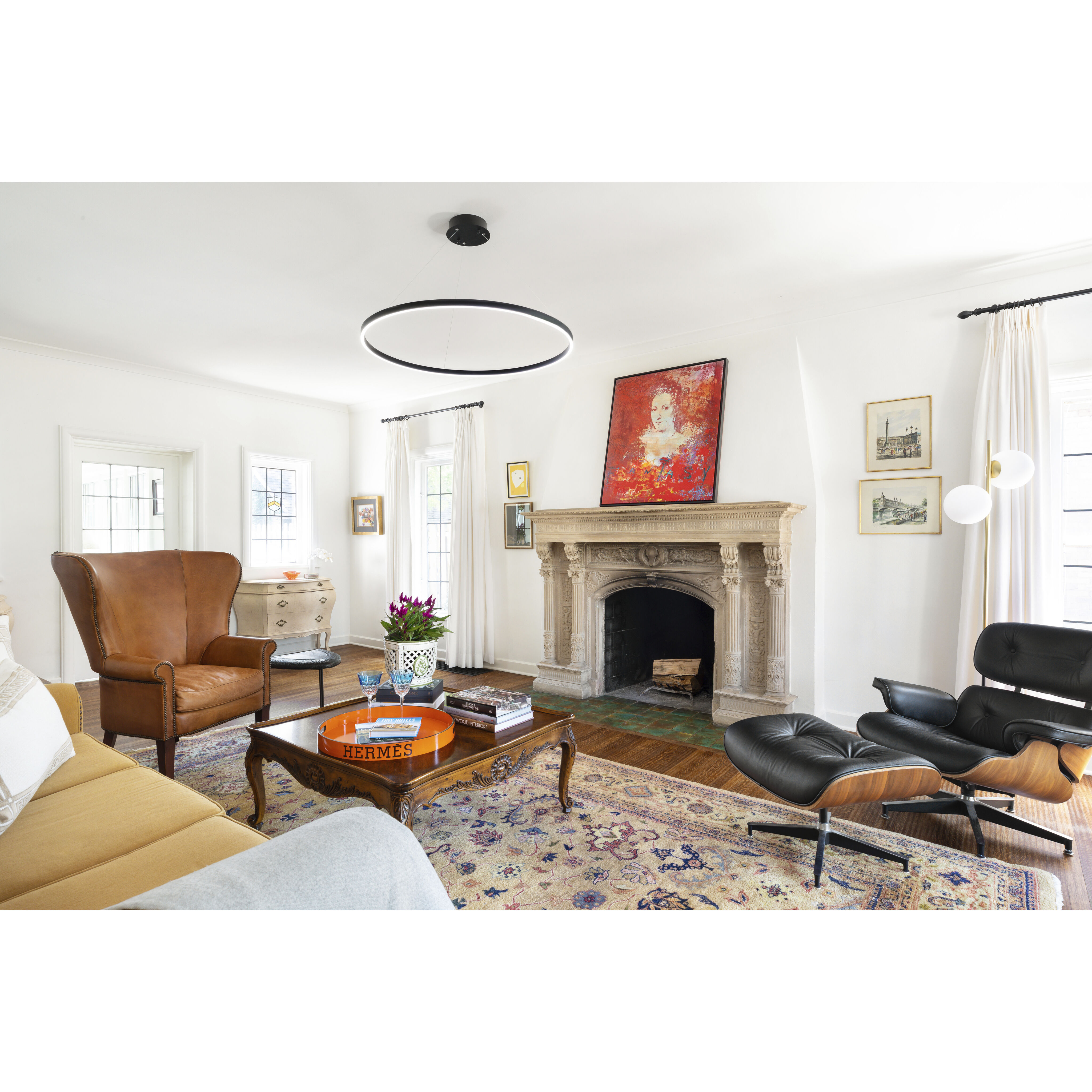 Groove LED 39.5 inch Black Single Pendant Ceiling Light