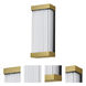 Acropolis LED 14 inch Natural Aged Brass Outdoor Wall Mount