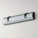 Clutch LED 22 inch Black Bath Vanity Wall Light