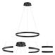 Groove 5CCT LED 24 inch Black Single Pendant Ceiling Light