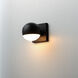 Modular LED 5 inch Black Outdoor Wall Sconce