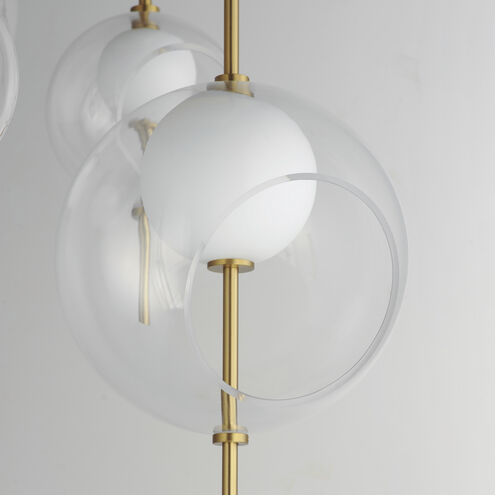 Martini LED 23.75 inch Natural Aged Brass Multi-Light Pendant Ceiling Light