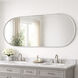 Elisse 68 X 28 inch Satin Nickel LED Wall Mirror