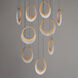 Lyra LED 28.5 inch Gold Multi-Light Pendant Ceiling Light