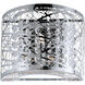 Inca Wall Sconce Wall Light in Polished Chrome, Clear/White